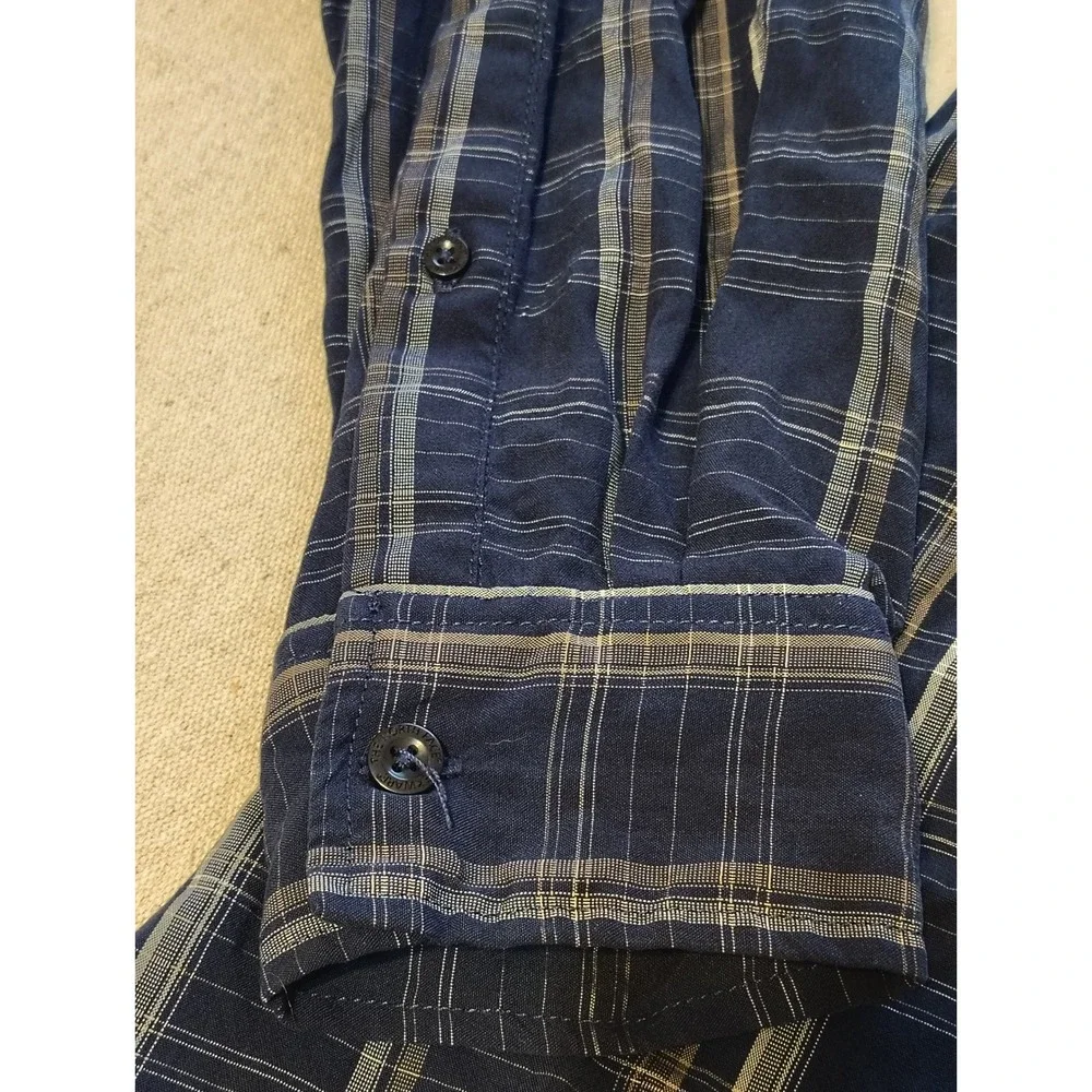 The North Face Mens‎ Plaid Long Sleeve Button Up Shirt XL Pockets LL